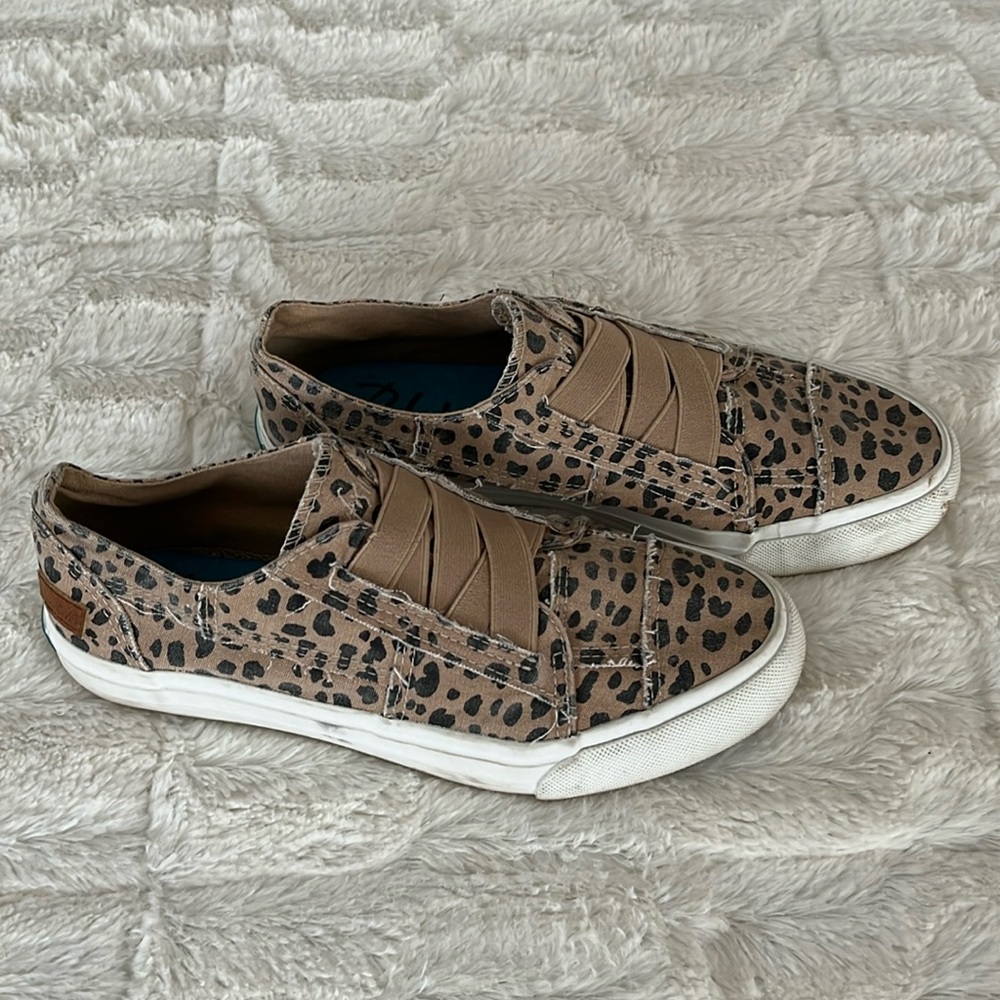 Blowfish cheetah print slip on sneakers